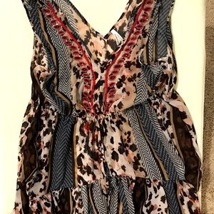 Ladies cute bathing suit cover or wear as top.